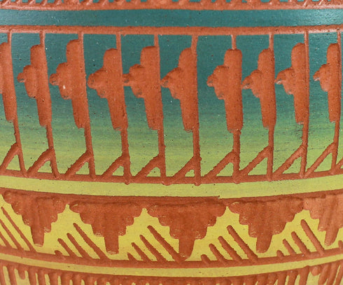 Navajo Hand Crafted Pottery By Artist Derrick Watchman AX129336